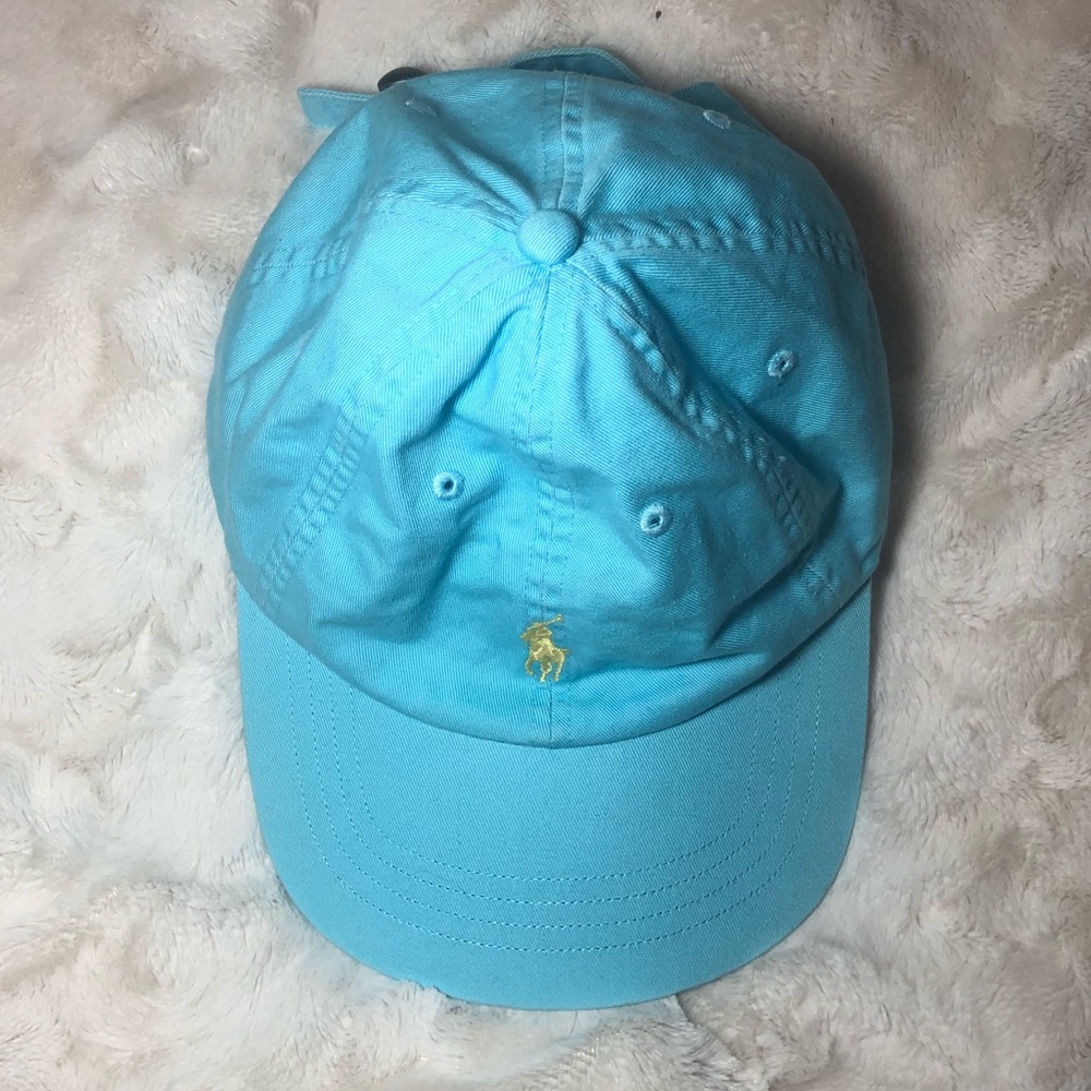 Blue Polo Ralph Lauren Cotton Chino Sports Cap